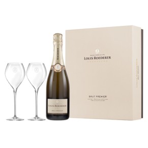 Szampan Louis Roederer z kieliszkami
