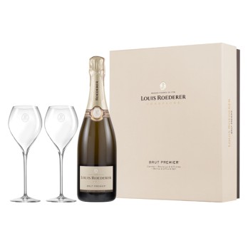 Szampan Louis Roederer z kieliszkami