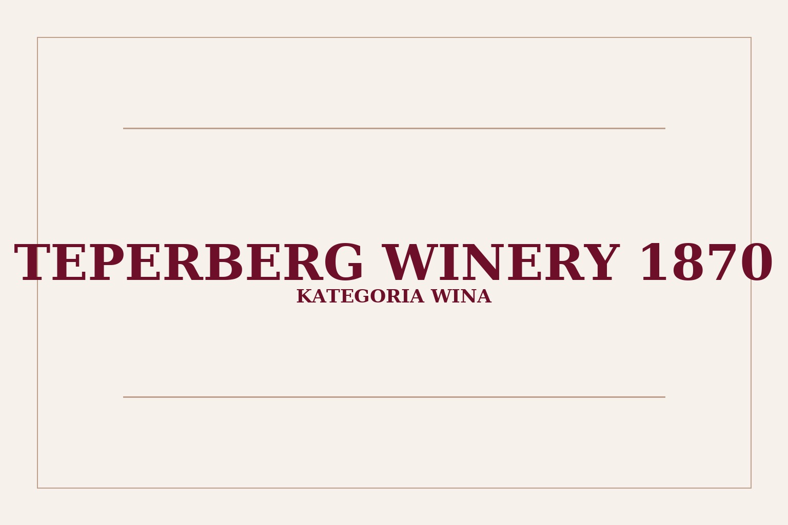 Teperberg Winery 1870