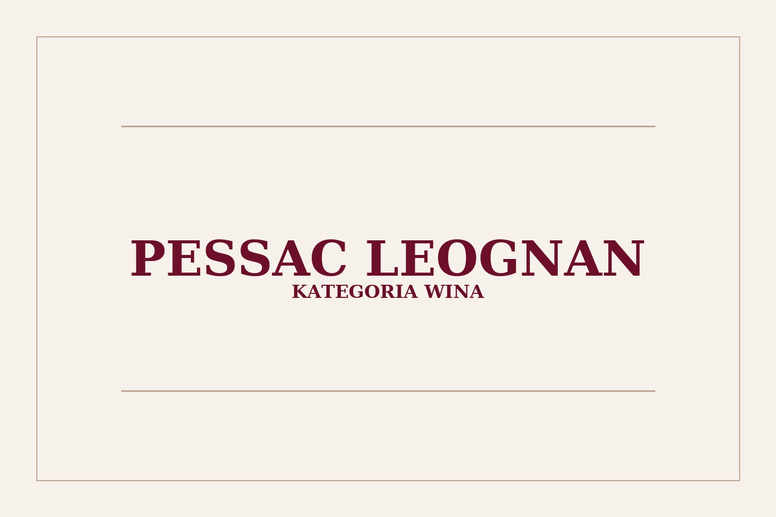 Pessac Leognan
